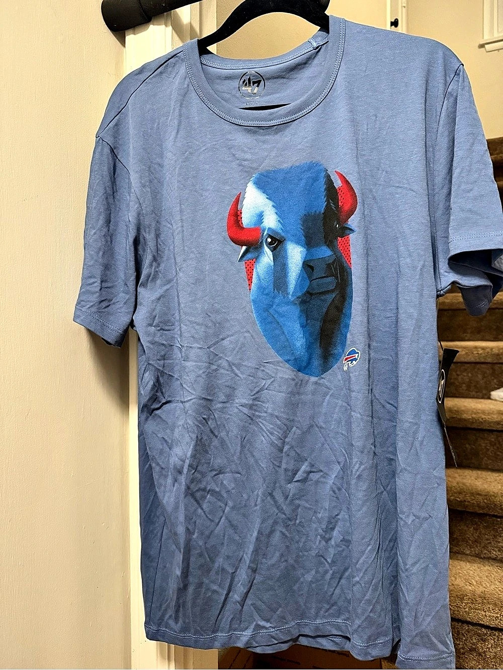 47 Buffalo Bills Graphic T-Shirt in Blue NWT Large